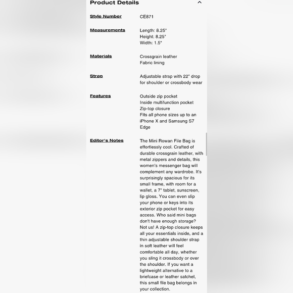 Coach Mini Rowan File Bag Red NWT - Picture 9 of 10